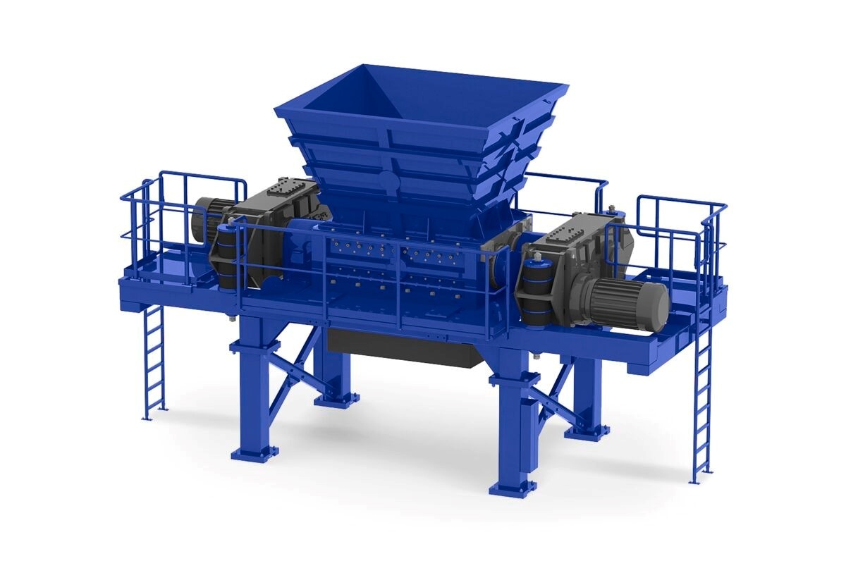 Twin Shaft Shredder Machine